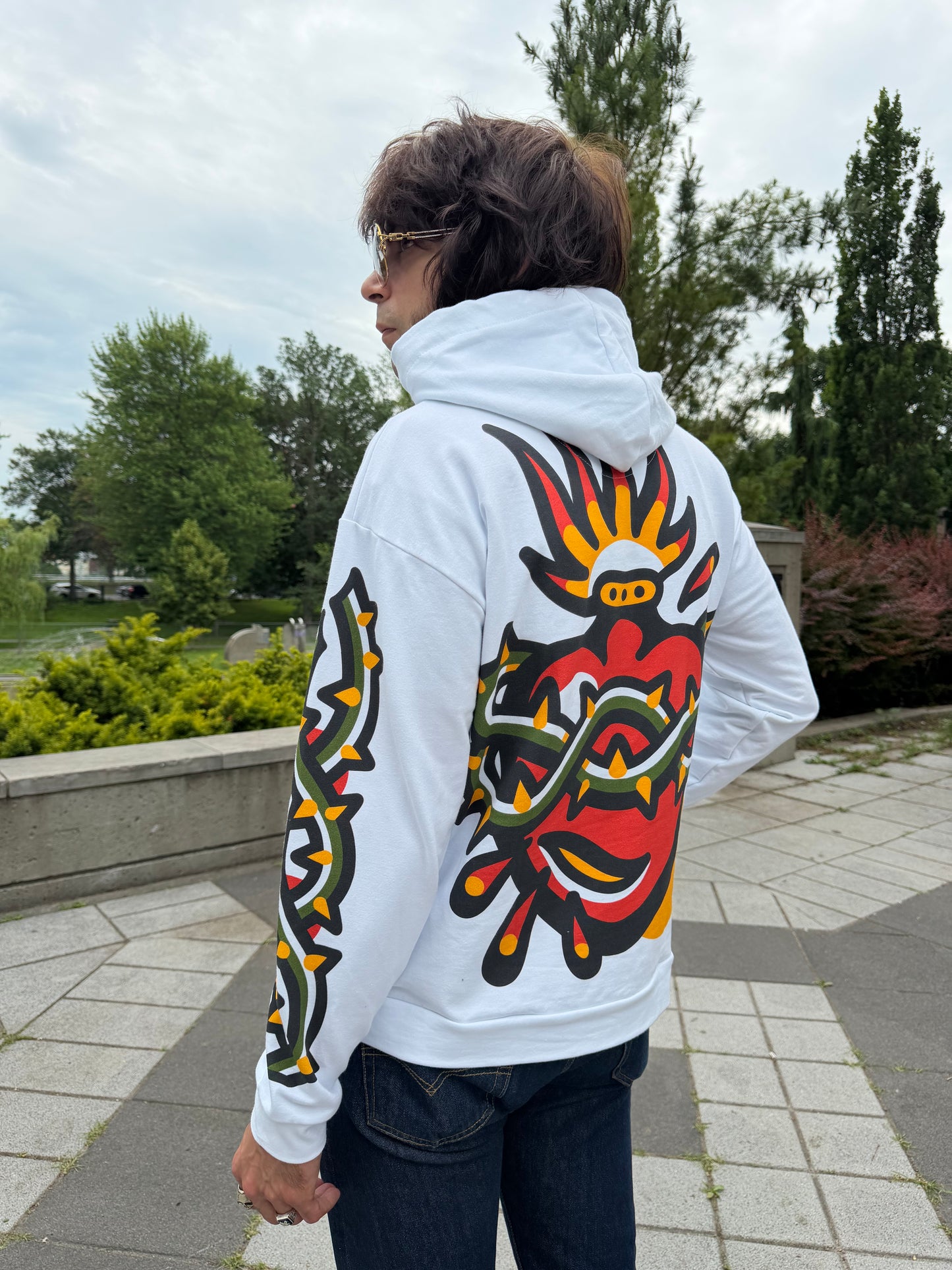 Heavy Heart Hoodie - Oversized Print