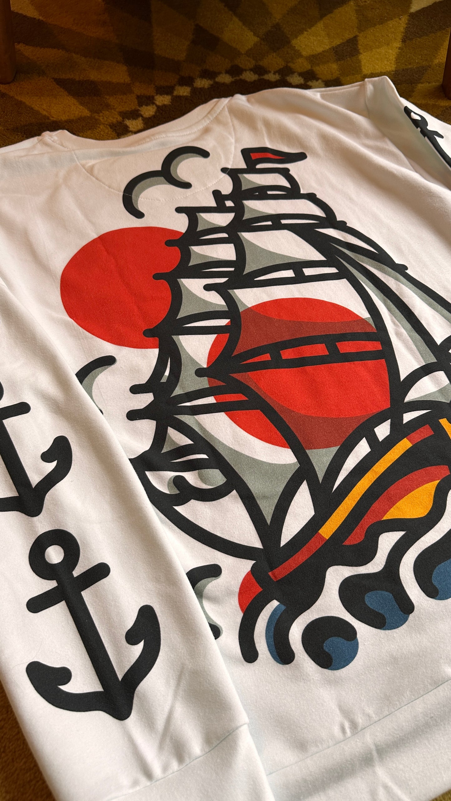 Sunset Sail Sweatshirt - Oversized Print